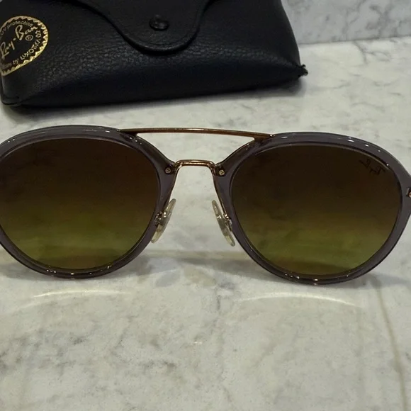 Ray-Ban Metallic Purple Sunglasses - Picture 5 of 7